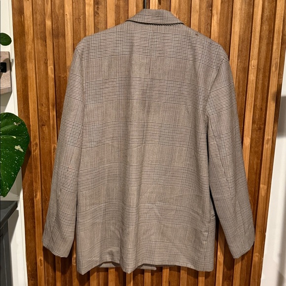 Vintage Gianni Sport 100% wool Herringbone Relaxed Oversized Blazer. Size 10 - Picture 3 of 12